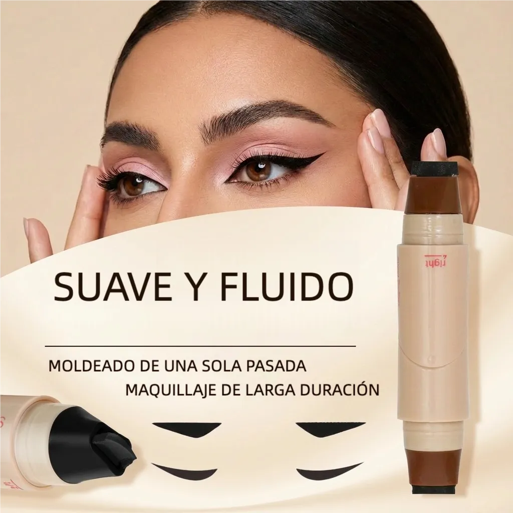 Delineador de ojos giratorio de doble ala