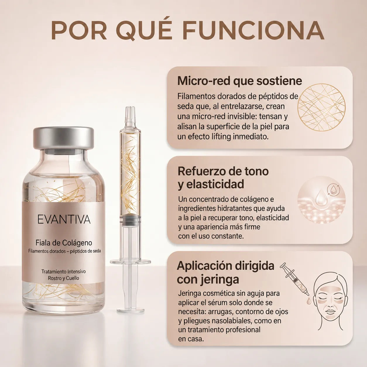 Evantiva – Sérum coreano con efecto lifting desde la primera aplicación