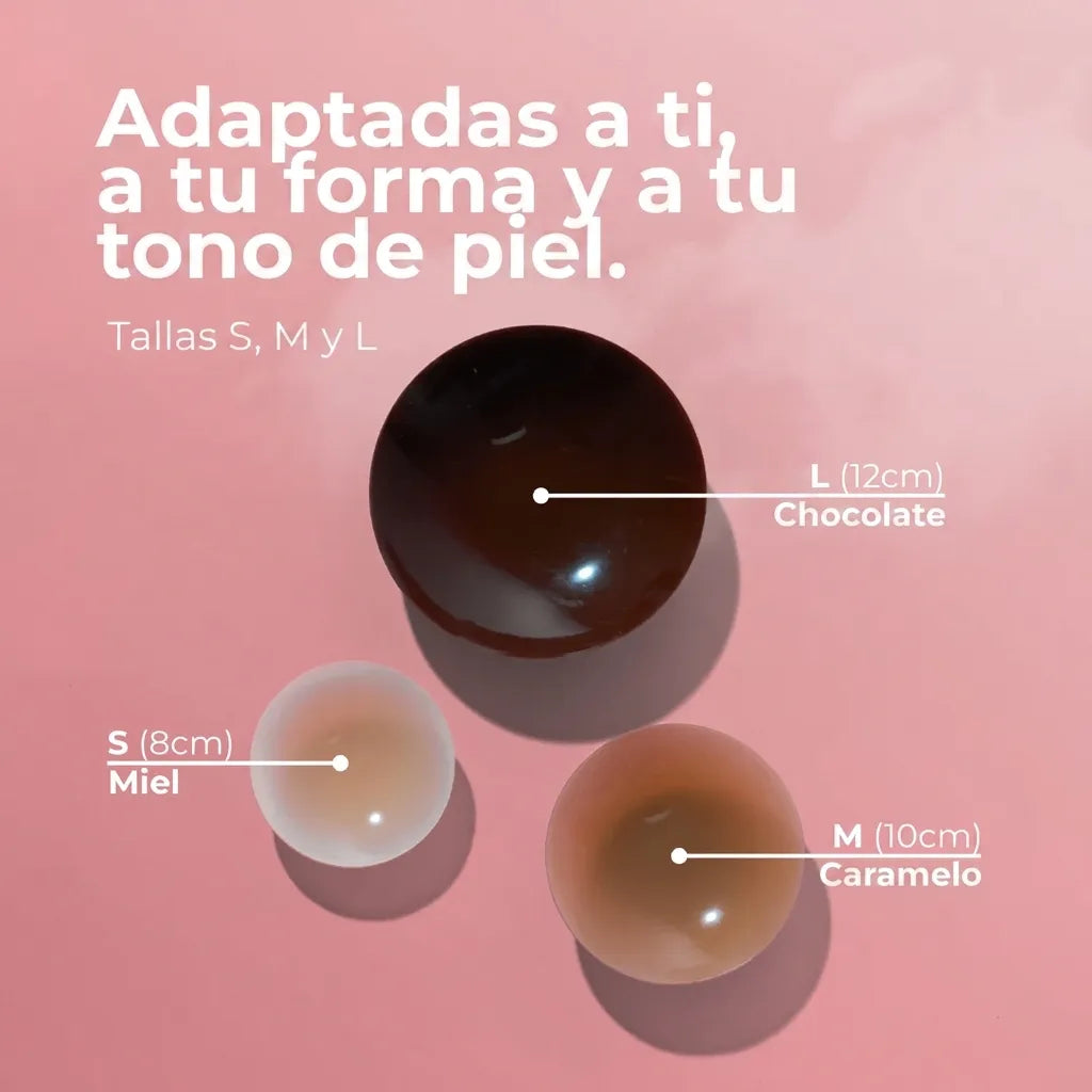 Cubrepezones redondos sin adhesivo