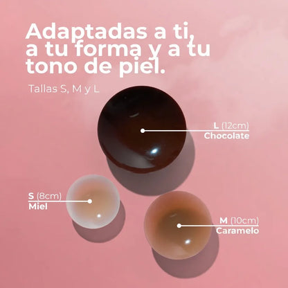 Cubrepezones redondos sin adhesivo