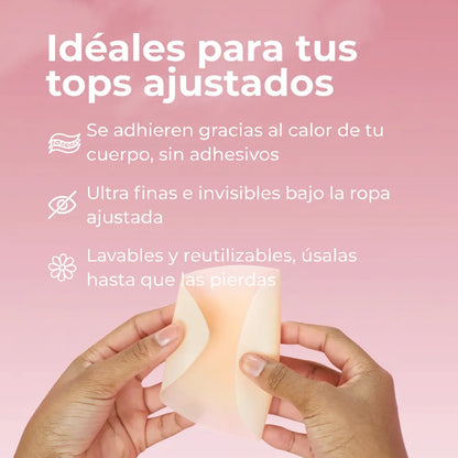 Cubrepezones redondos sin adhesivo