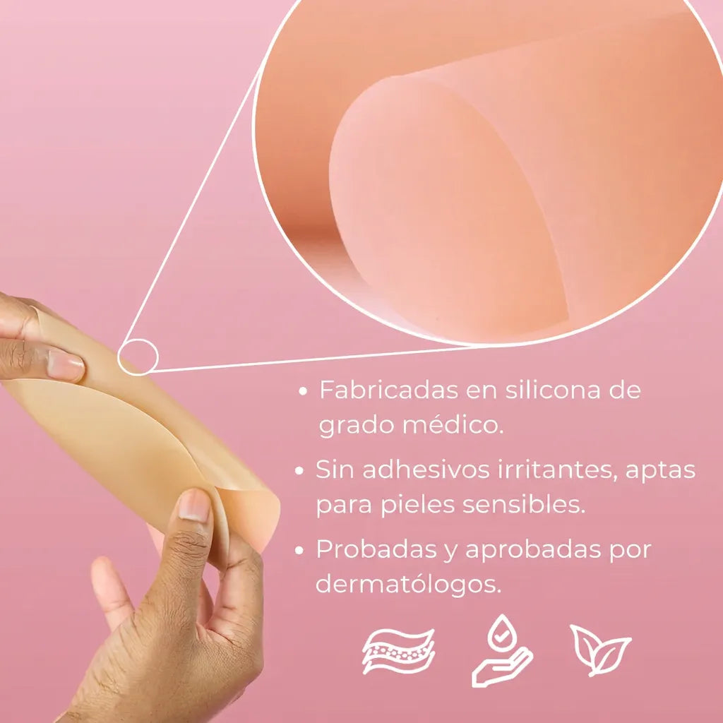 Cubrepezones redondos sin adhesivo