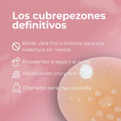 Cubrepezones redondos sin adhesivo