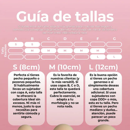 Cubrepezones redondos sin adhesivo